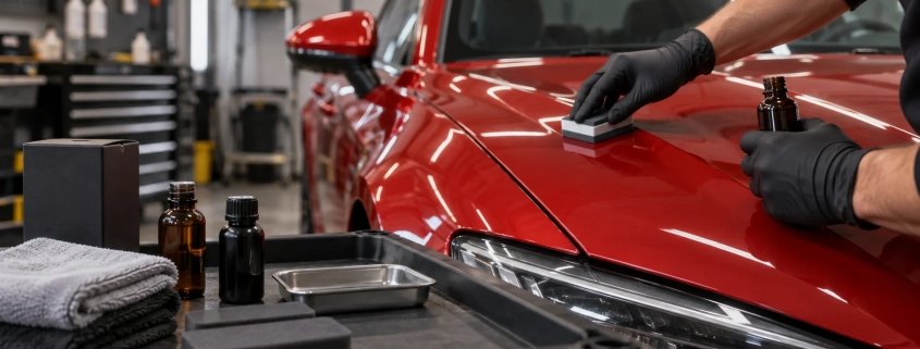 Editorial illustration: How to Properly Apply Ceramic Coating: A Step-by-Step Guide