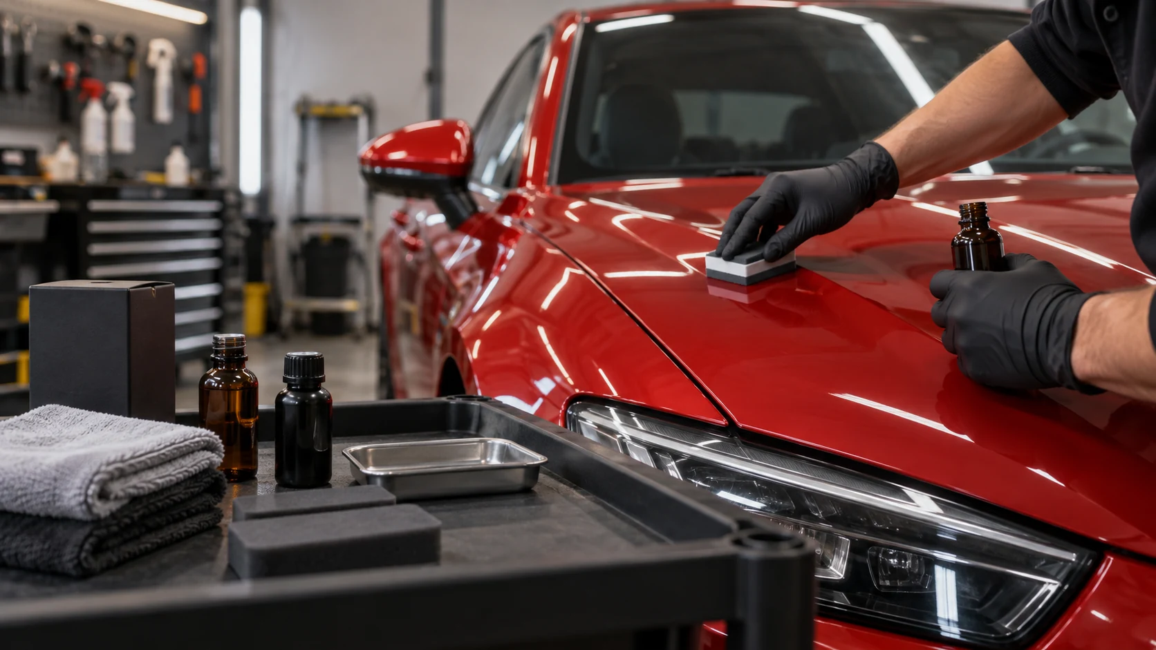 Editorial illustration: How to Properly Apply Ceramic Coating: A Step-by-Step Guide
