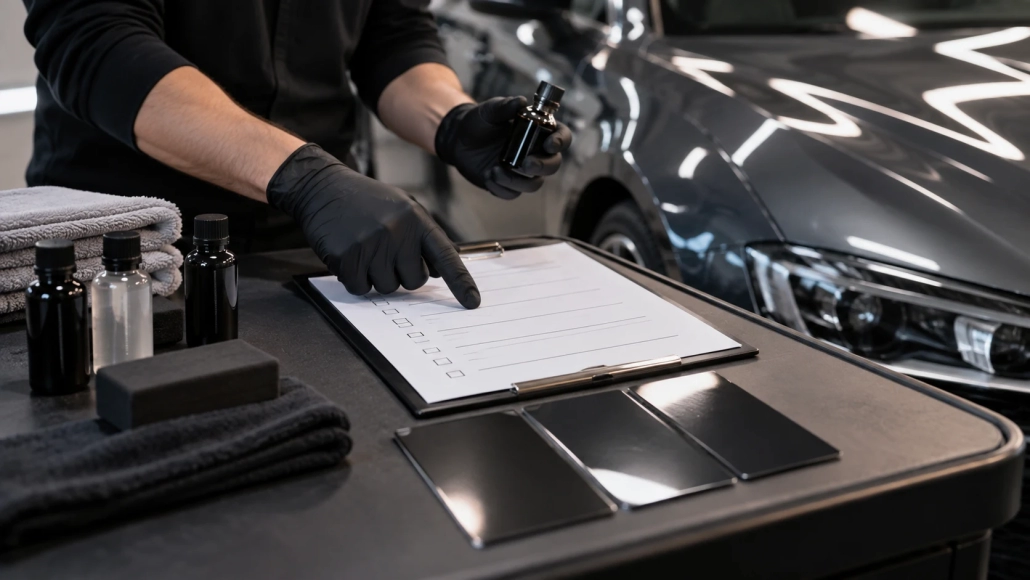 Editorial illustration: How to Read a Ceramic Coating Quote