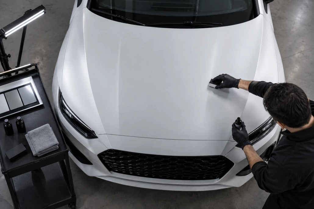 Editorial illustration: Ceramic Coating for Matte Paint: Preserving the Finish