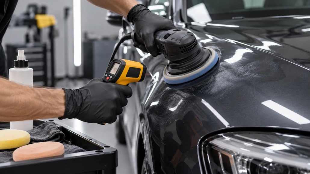 Editorial illustration: Managing Heat During Paint Polishing