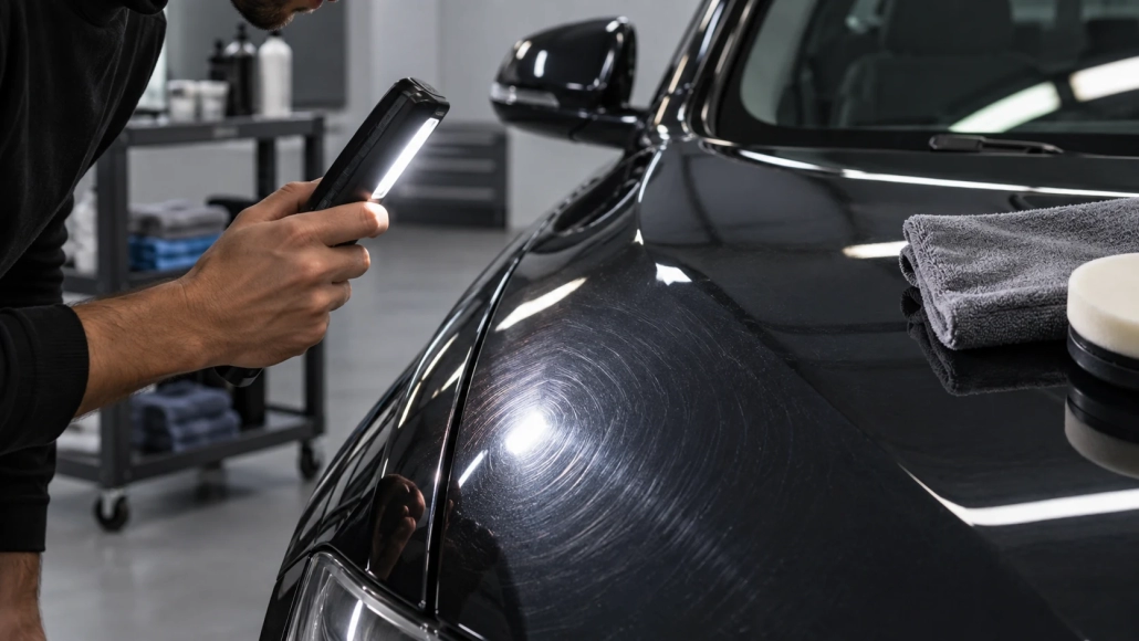 Editorial illustration: Inspecting for Polishing Holograms Before Coating